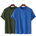 2 Camisetas Basica Streetwear Camisa T-Shirt Camisa Masculina Slim Promoção Algodão Varias Cores