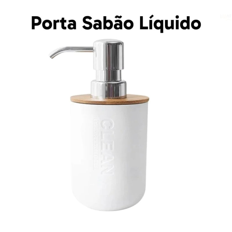 Kit para Banheiro em Bambu